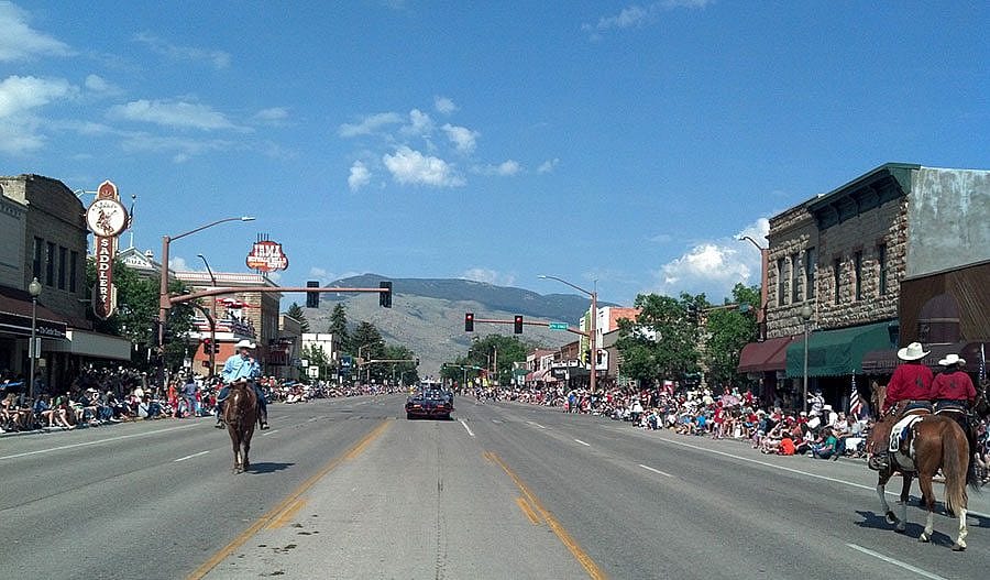 Spectators line Sheridan Avenue to get a front row seat for Cody's annual Stampede Parades.