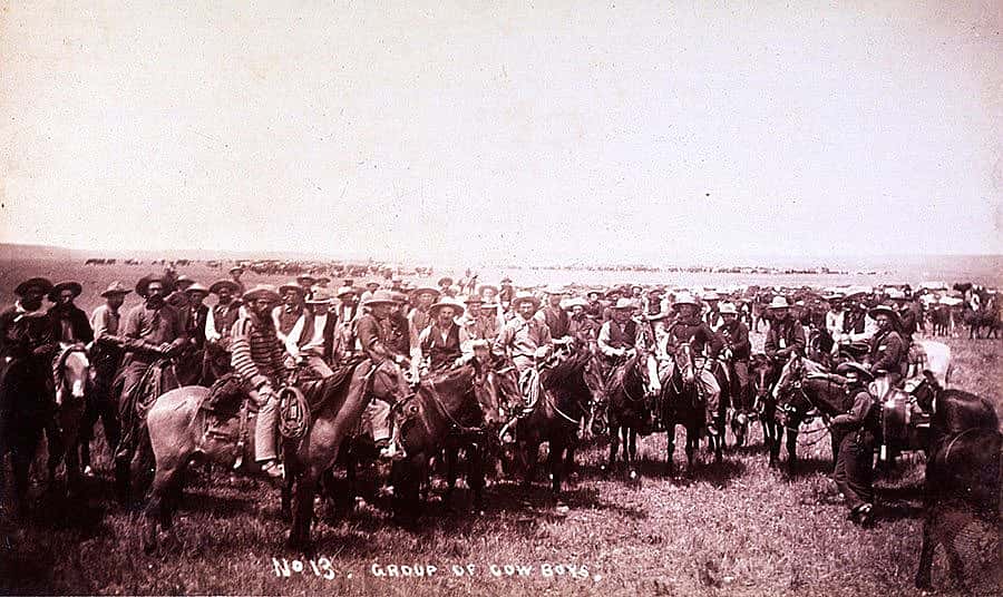 "No. 13 Group of Cowboys," by C.D. Kirkland Studios. P.69.539