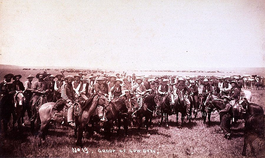 "No. 13 Group of Cowboys," by C.D. Kirkland Studios. P.69.539