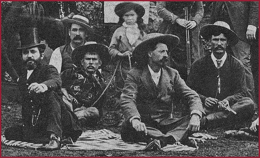 Fig. 8: Detail with Nate Salsbury on the left in top hat. Detail of P.6.205