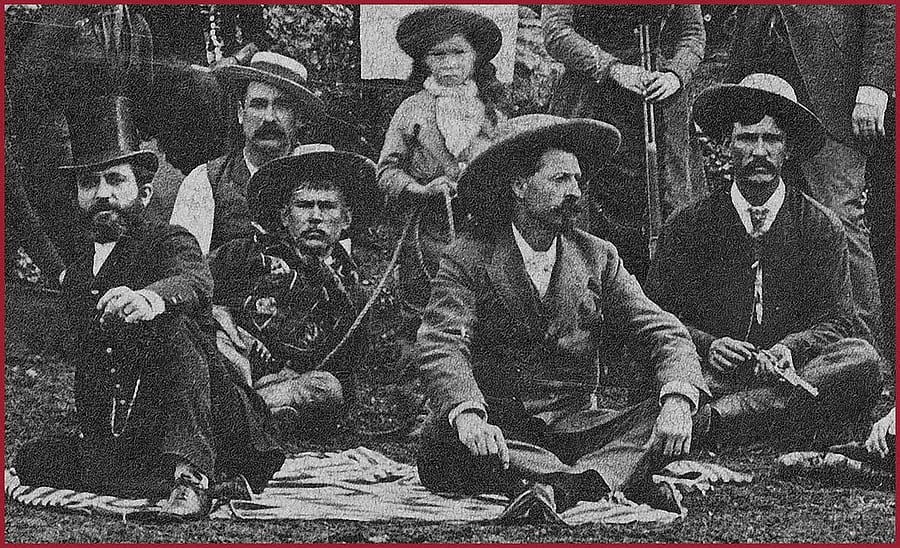 Fig. 8: Detail with Nate Salsbury on the left in top hat. Detail of P.6.205