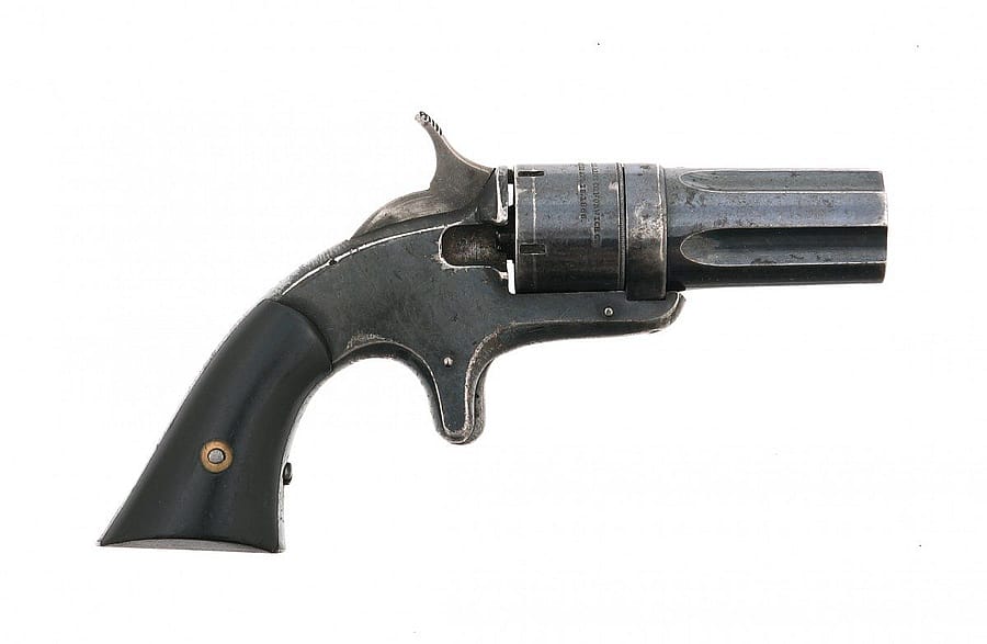  This 5-shot Continental Arms Co. Pepperbox, .22 rimfire. l.1.95.24v1