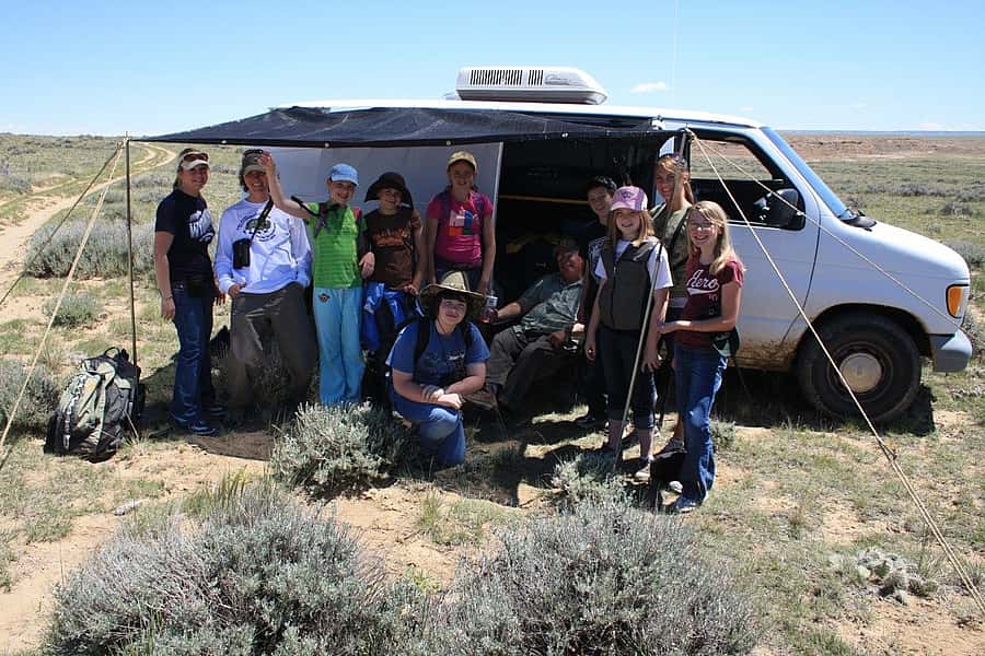 All About Eagles Discovery Camp participants taking a break. Photo by C.R. Preston