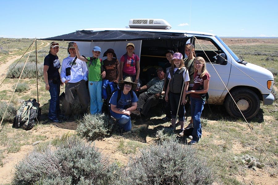 All About Eagles Discovery Camp participants taking a break. Photo by C.R. Preston