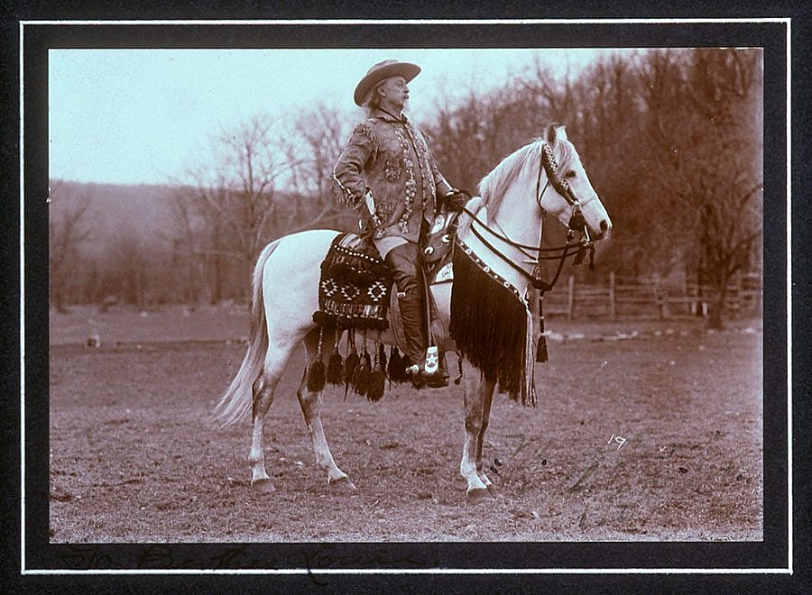 Buffalo Bill in his Wild West show dress, ca. 1907. MS 6 William F. Cody Collection. P.69.1231.1