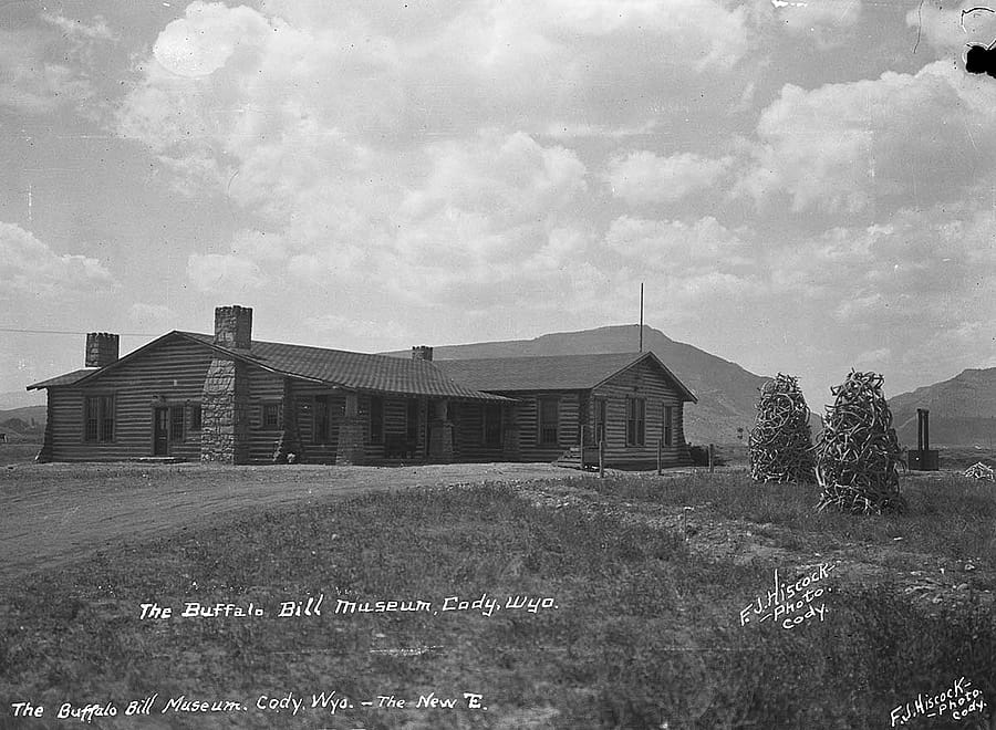 The original Buffalo Bill Museum opened on July 4, 1927. MS 228 BBM Photographs Collection, McCracken Research Library. PN.228.080
