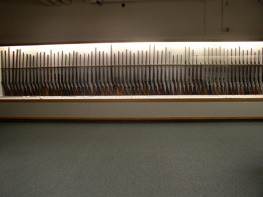 Traditional Firearms Display: 30 Linear Feet = 105 guns