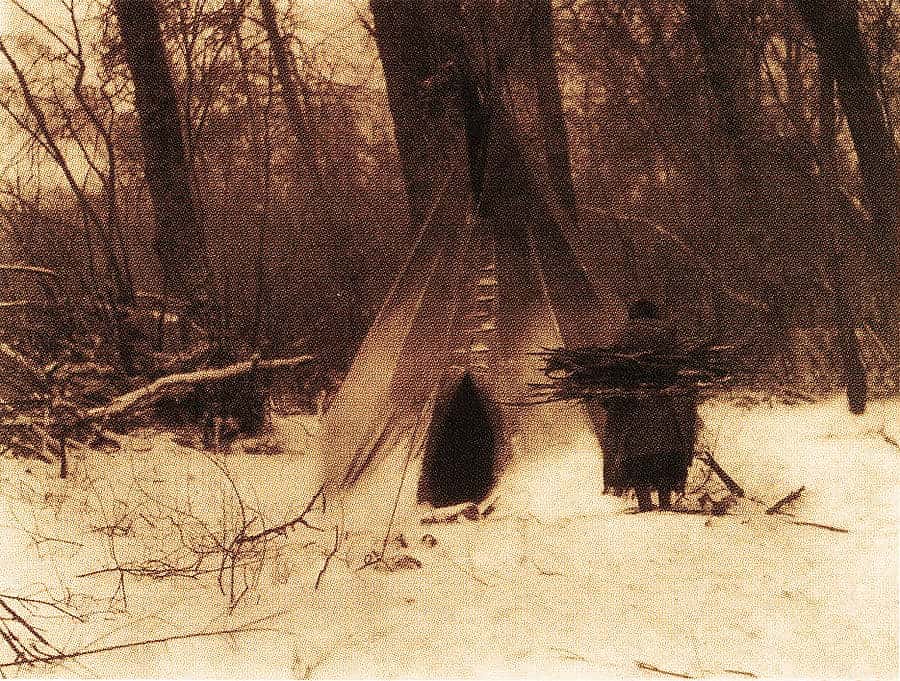Edward S. Curtis. "Winter—Apsaroke."