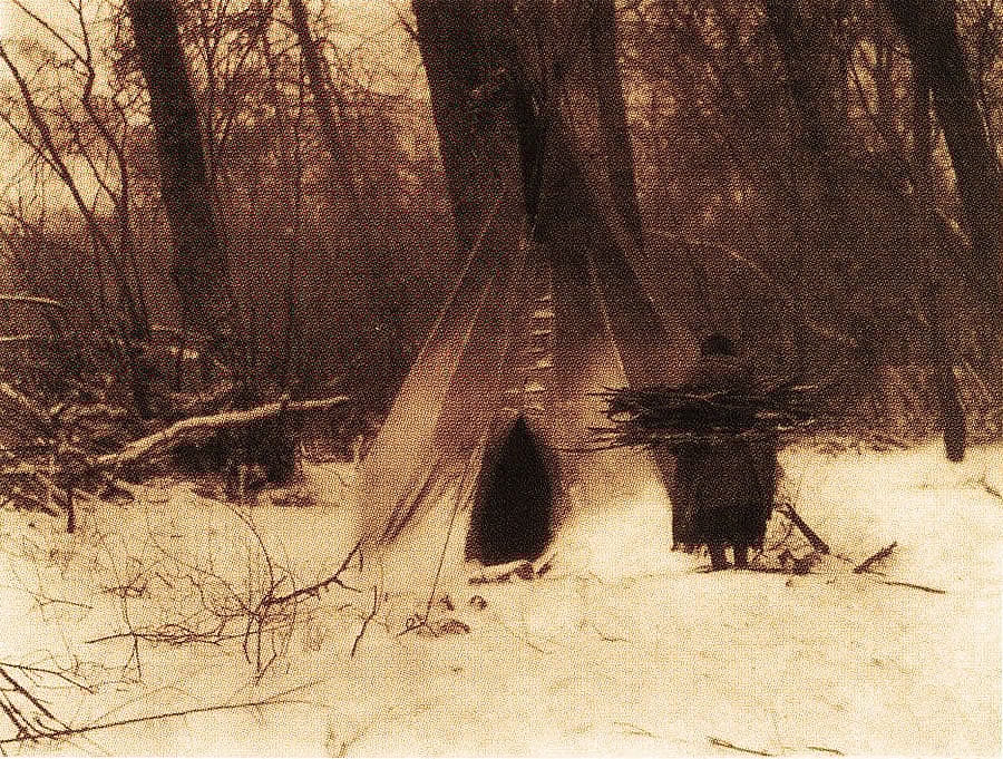Edward S. Curtis. "Winter—Apsaroke."
