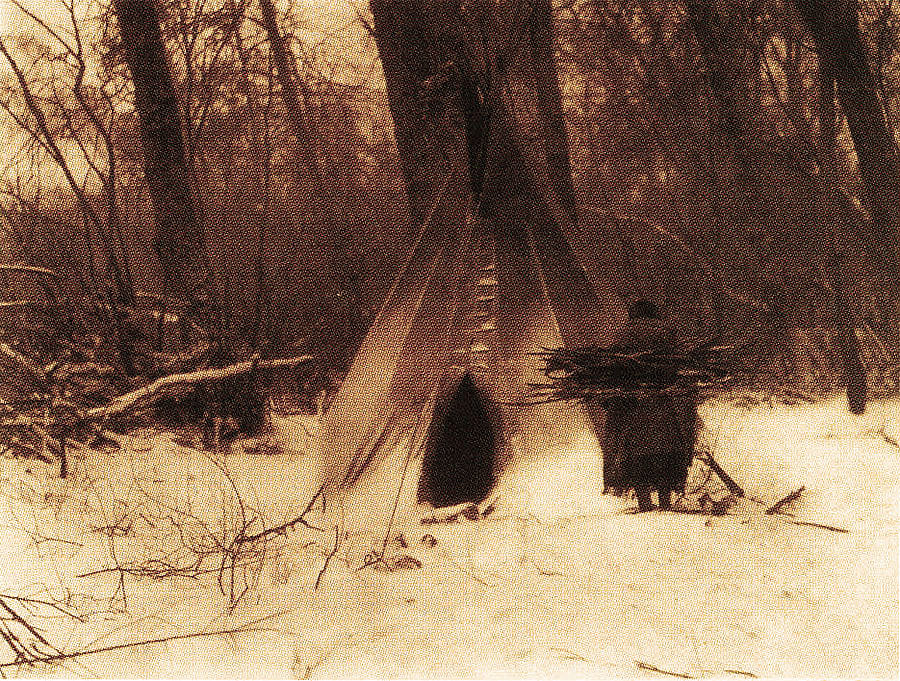 Edward S. Curtis. "Winter—Apsaroke."