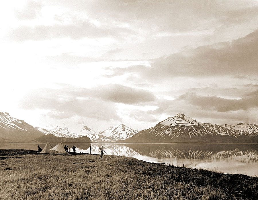 Bear Lake Camp. Harold McCracken expedition photo exhibition. N115#O1990V