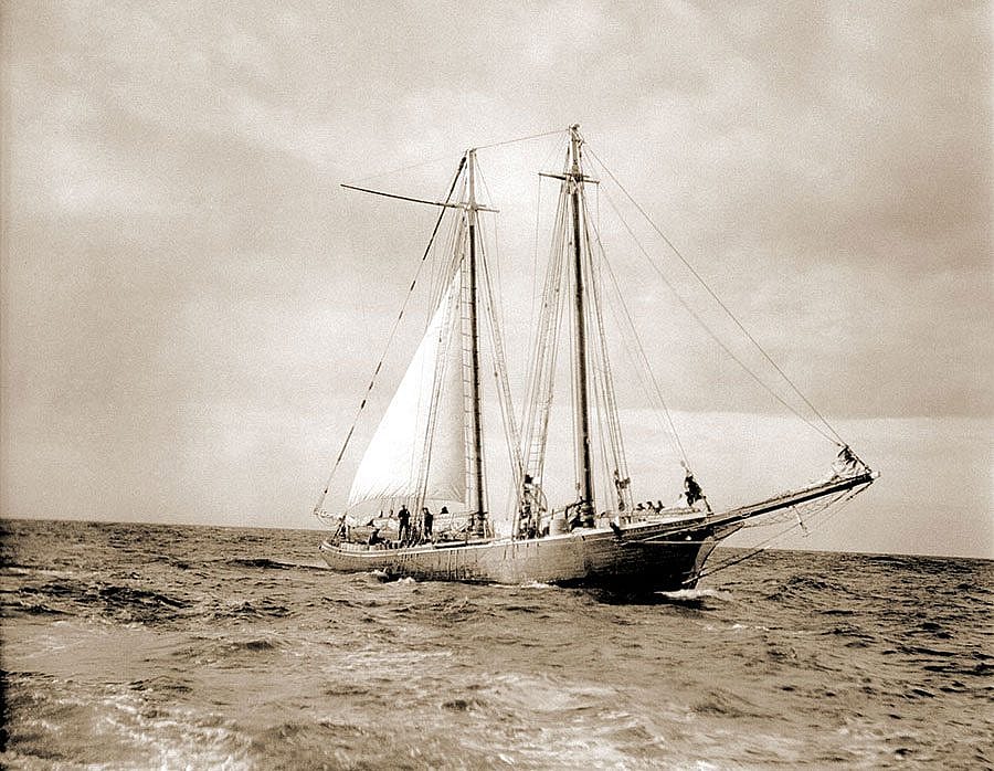Schooner Morrissey. Harold McCracken expedition photo exhibition. N322#A1012V