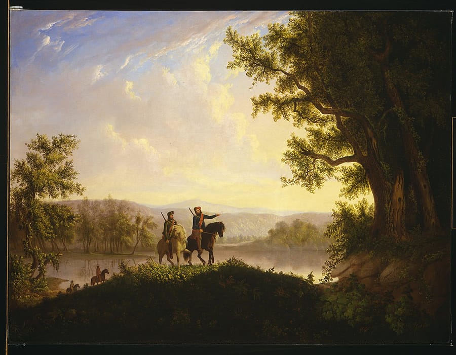 Thomas Mickell Burnham (1818-1866). "The Lewis and Clark Expedition," ca. 1850. Oil on canvas. Museum purchase. 21.78