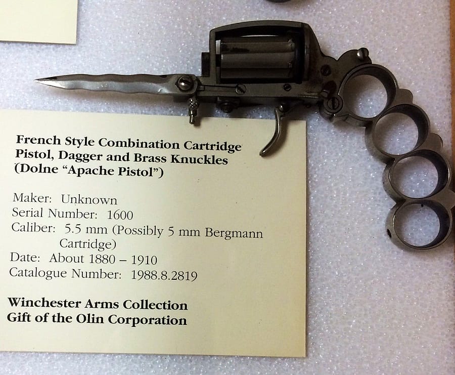 Apache Pistol, 5mm. Gift of Olin Corporation, Winchester Arms Collection. 1988.8.2819