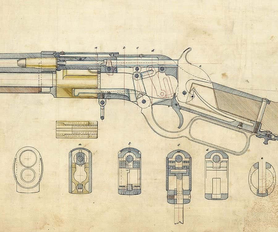 Firearms design drawing
