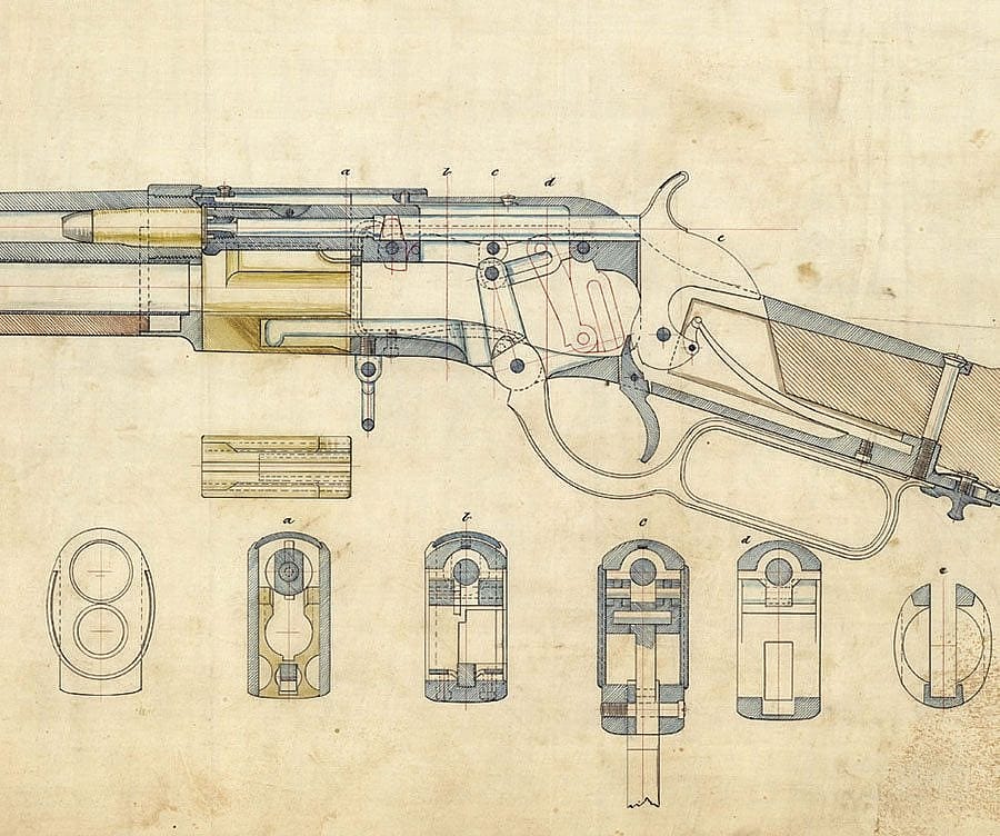 Firearms design drawing