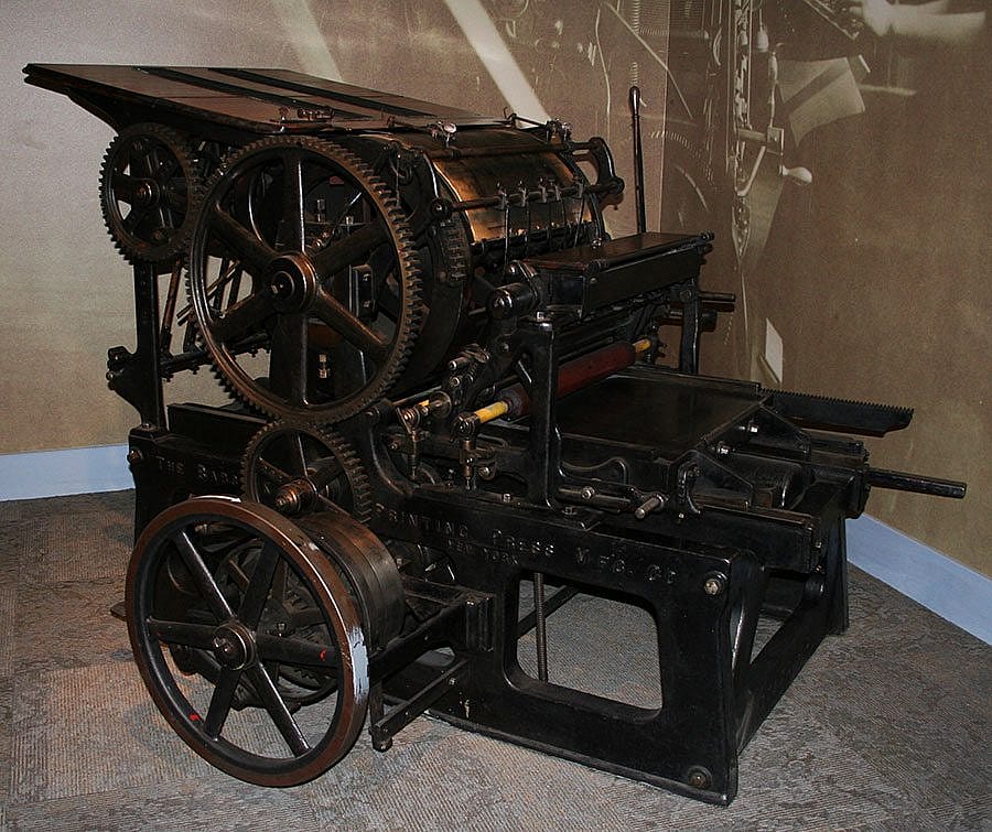 A Treasure from Our West: Babcock printing press, Buffalo Bill's original press for the "Cody Enterprise." 1.69.1843