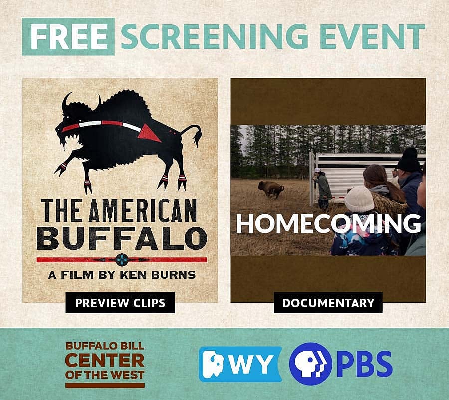 Invitation for screening of clips from The American Buffalo, and the full documentary Homecoming.