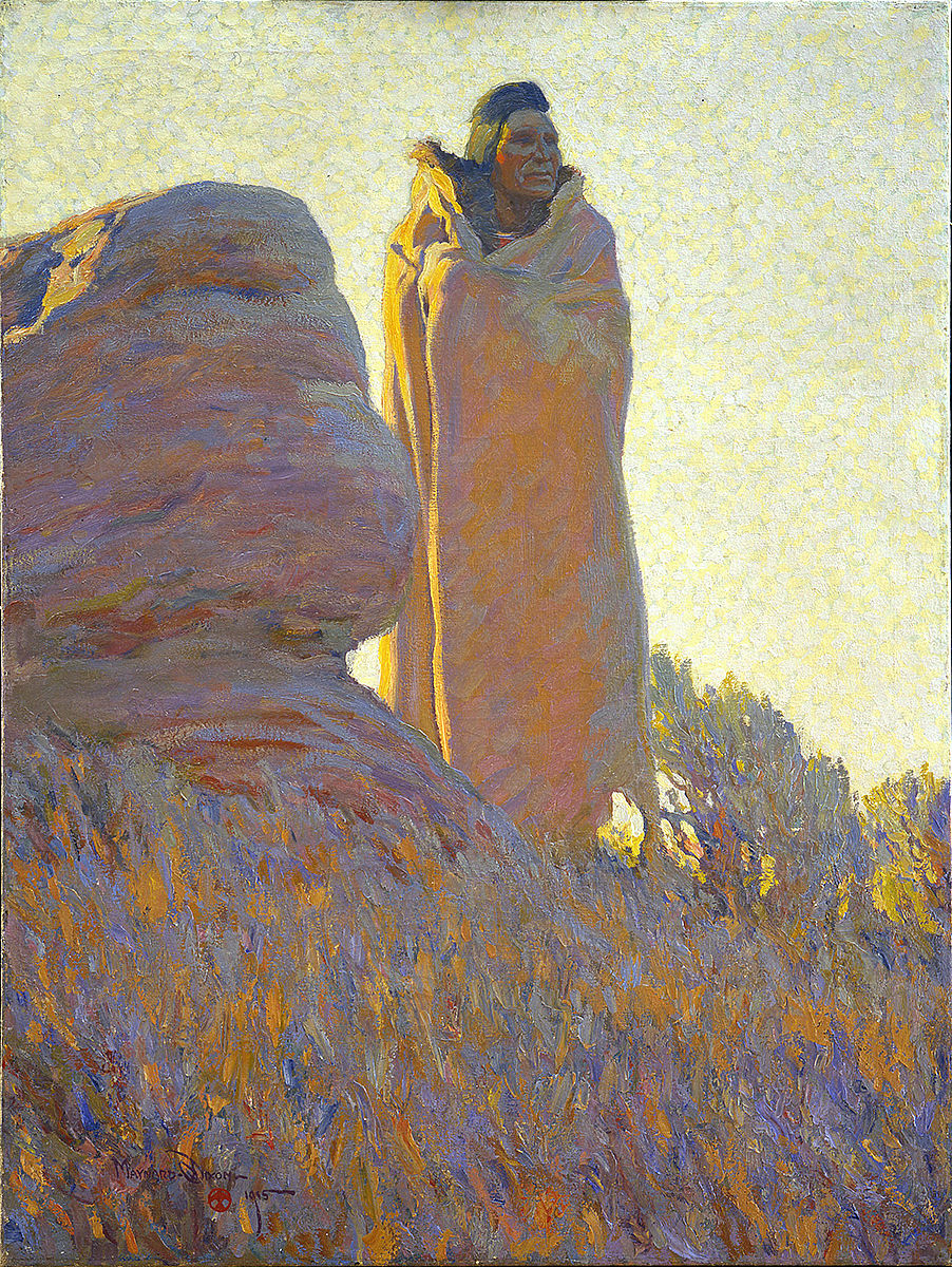 Maynard Dixon (1875-1946). The Medicine Robe, 1915. Oil on canvas. Gift of Mr. and Mrs. Godwin Pelissero. 2.73