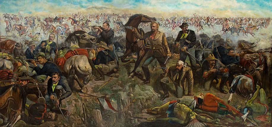 John Mulvany (1844-1906); Custer's Last Rally; 1883; Chromolithograph; Amon Carter Museum of American Art, Fort Worth, Texas; 2008.11