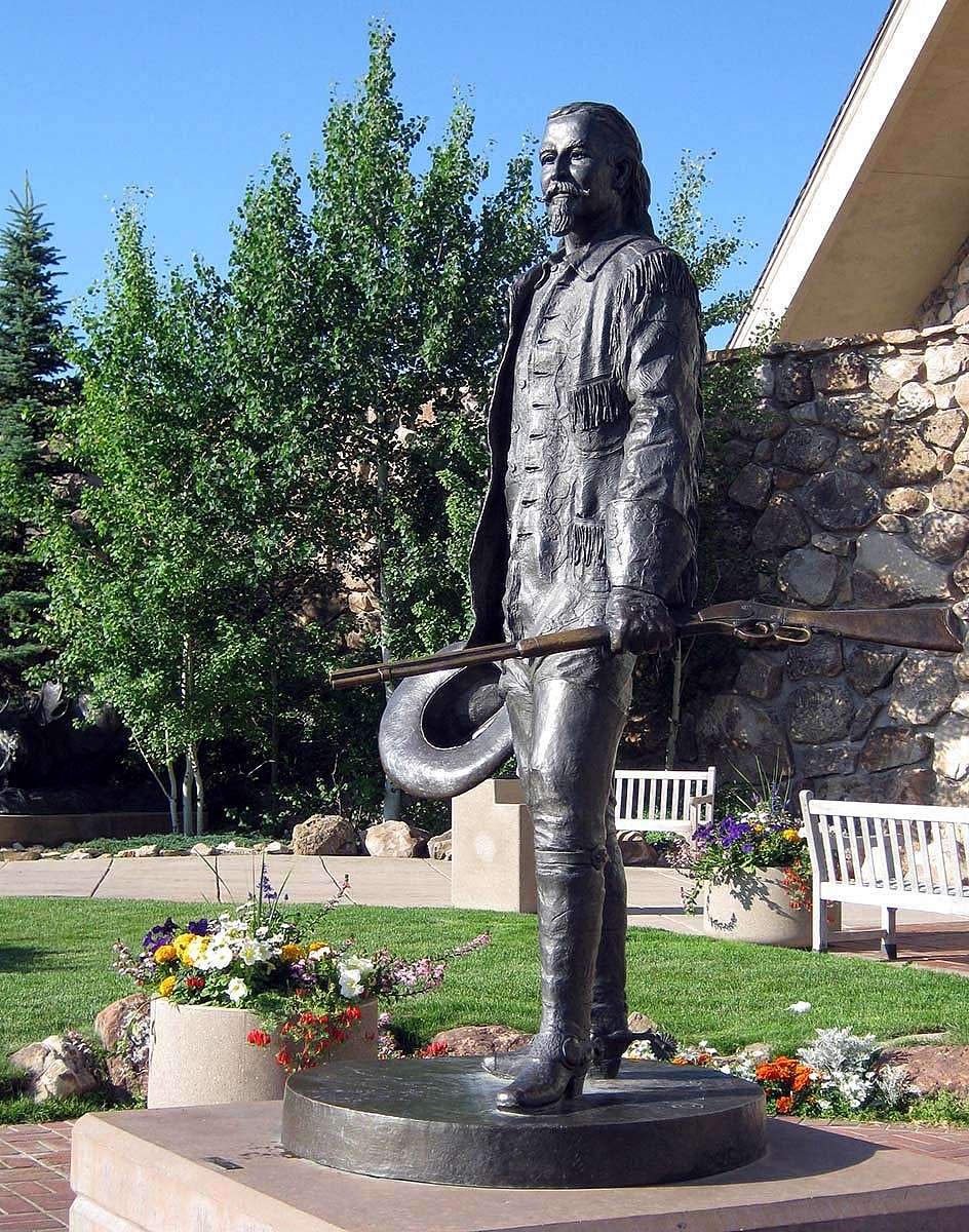 Bob Scriver (1914-1999). Buffalo Bill - Plainsman, 1976. Cast by Modern Art Foundry, N.Y. Bronze, 86.5 x 62 x 50.25 inches. 12.77