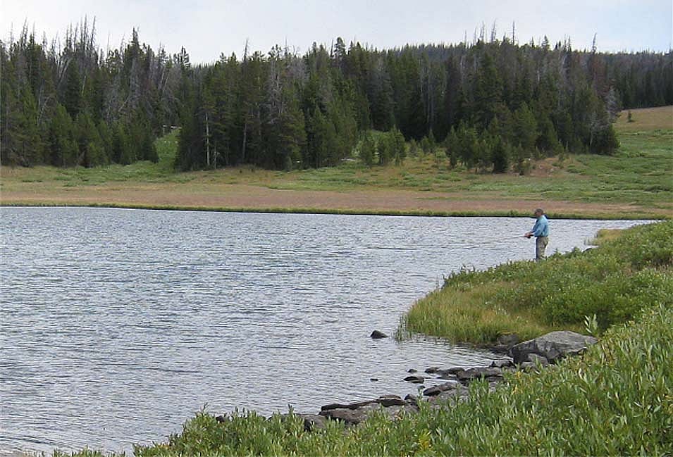 Fishing Mariposa Lake.