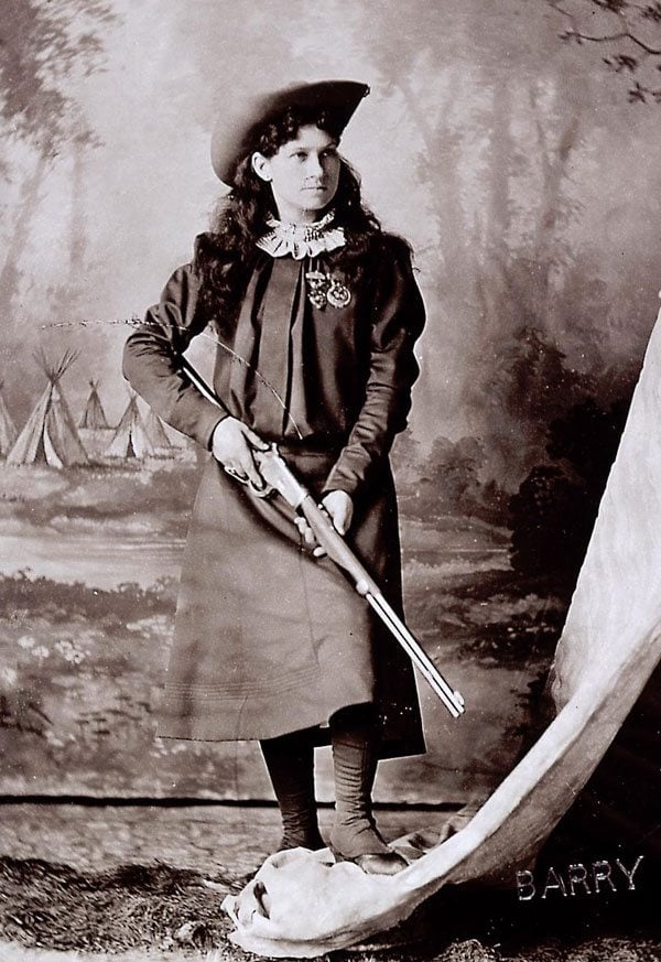 Annie Oakley, 1894. D.F. Barry photograph. P.69.1168.1