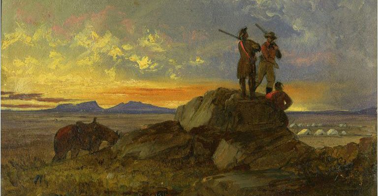 John Mix Stanley (1814 - 1872). "Untitled, Teton Valley Scene," 1855. 1.14