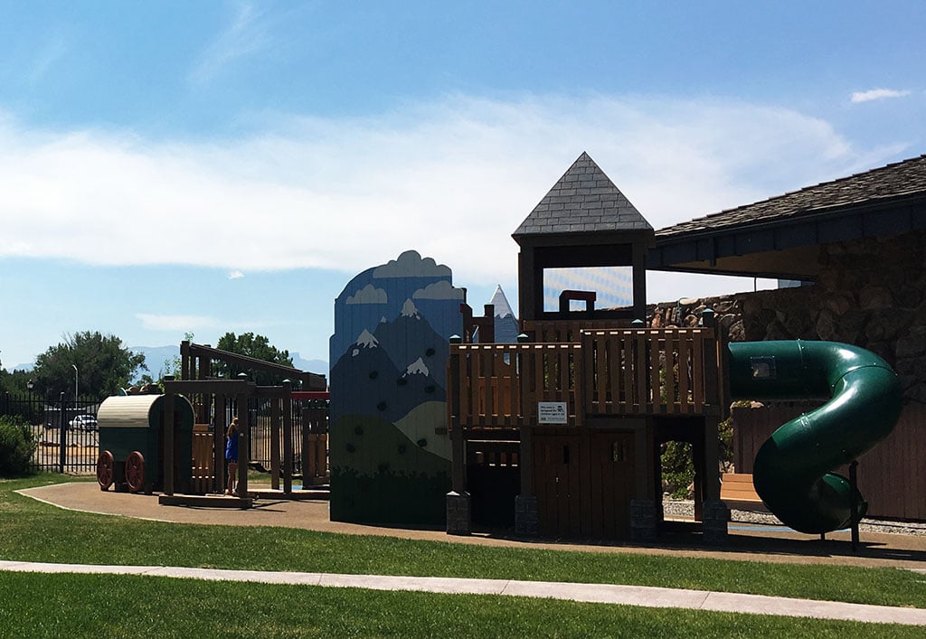 The Center of the West's western-themed playground.