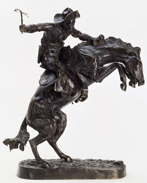 'The Broncho Buster' by Frederic Remington. 7.74