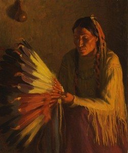 'The War Bonnet' by Joseph Henry Sharp. 24.61