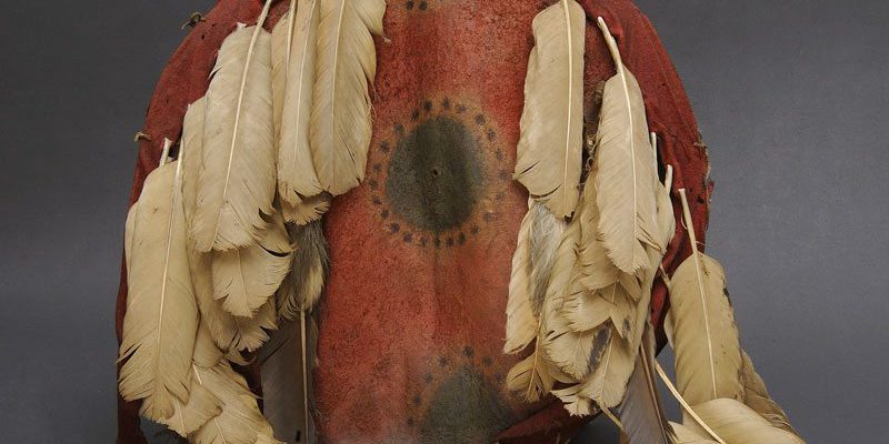 Kiowa shield, Paul Dyck Plains Indian Buffalo Culture Collection. NA.108.131