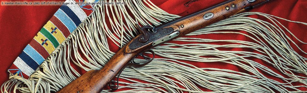 S. Hawken Plains rifle, ca. 1860. 1997.4.7