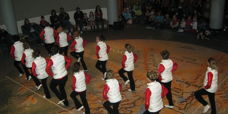 Dancers performing at the Center of the West's annual Holiday Open House