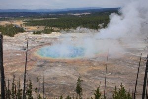Grand Prismatic Spring in Yellowstone National Park. Grand Prismatic Spring in Yellowstone National Park.