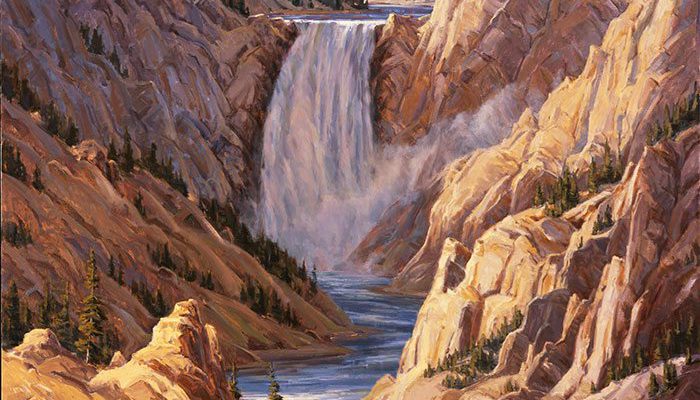 Kathy Wipfler's "Lower Falls of the Yellowstone." 10.07
