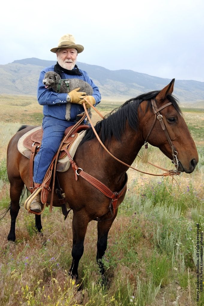 Harry Jackson on horseback