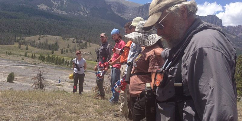 Dr. Larry Todd in the field. Todd is the speaker at the April 3 Lunchtime Expedition on archaeology.