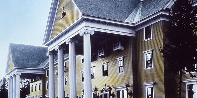 Early photo of Lake Hotel, date unknown. NPS photo.