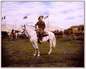 William F. "Buffalo Bill" Cody behind the scenes of the Wild West