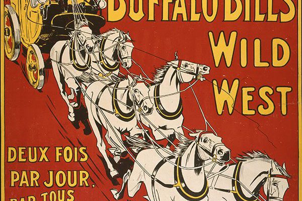 Buffalo Bill’s Wild West poster featuring the Deadwood Stagecoach, Weiners Litho Co., 1905, Buffalo Bill Museum Purchase, Mary Jester Allen Fund. 1.69.6022