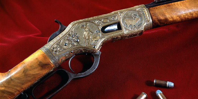 Detail of World's Fair rifle. 1988.8.3283