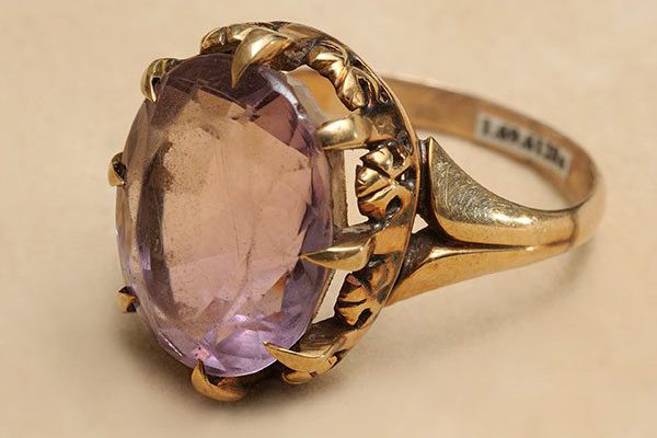 A treasure from our west: Cody's amethyst ring. 1.69.6128