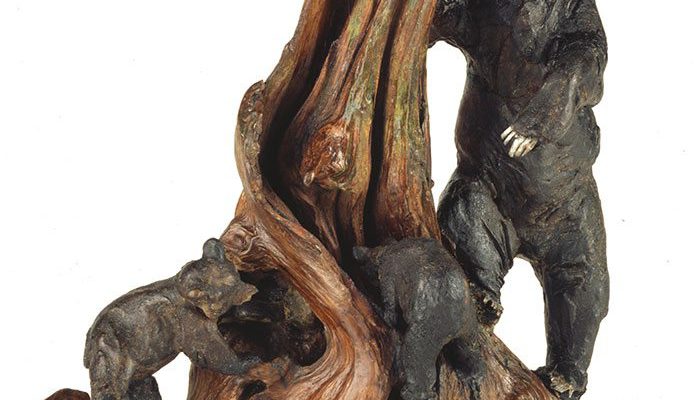 Charles M. Russell (1864 – 1926). "Lunch Hour." Wax sculpture. Gift of William E. Weiss. 44.59