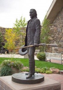 Bob Scriver (1914 – 1999), "Buffalo Bill—Plainsman," 1976, cast by Modern Art Foundry, N.Y. Bronze, 86.5 x 62 x 50.25 inches. 12.77.