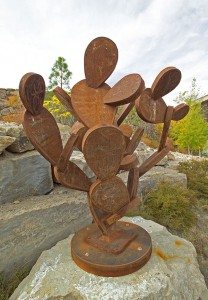 Charles Ringer (b. 1948), "Prickly Pear," 2004. Steel, 60 x 56 x 56 inches. Gift of Howard and Lili Ann Camden. 5.05.