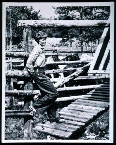Amelia Earhart at a Wyoming ranch