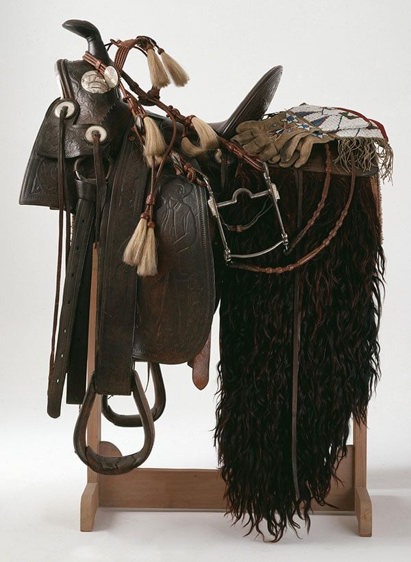 Collin & Morrison double-rigged saddle, 1893. Museum purchase, William Cody Boal Collection. 1.69.45