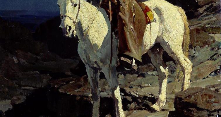 Frank Tenny Johnson's "Down the Moonlit Trail"