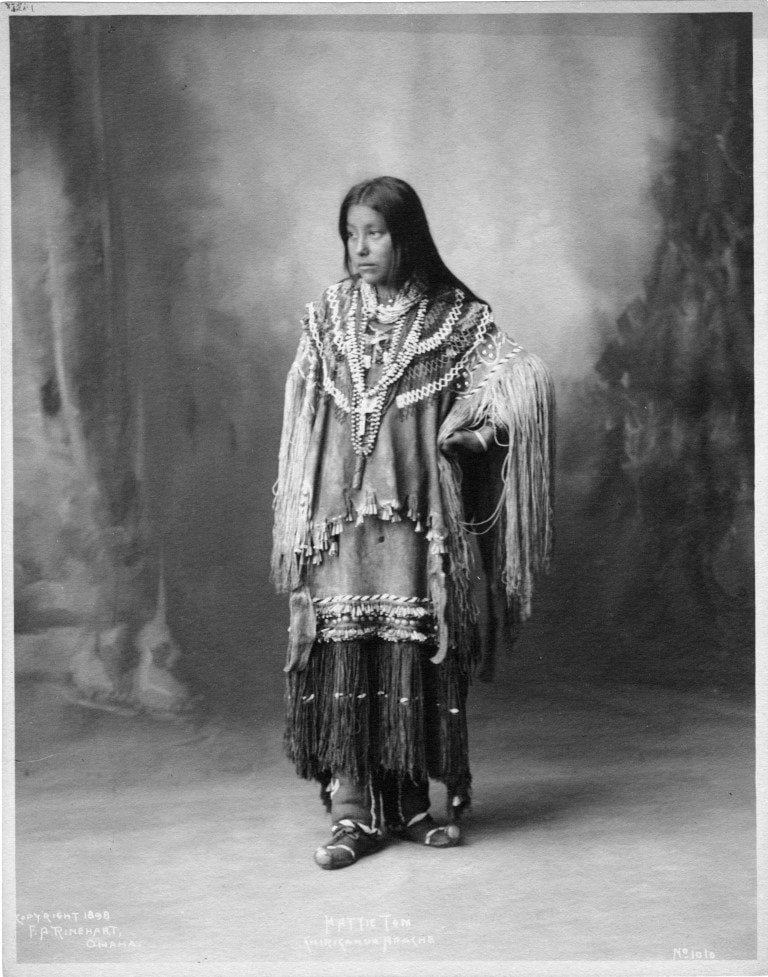 Hattie Tom - Chiricahua Apache. (MS 056 Rinehart) P.53.028